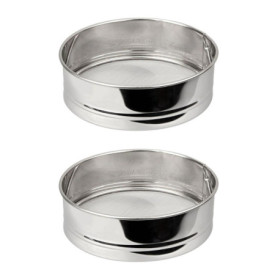 Ensemble de 2 Tamis de cuisine inox extra fin - FACKELMANN - Basic - 18 cm Ensemble de 2 Tamis de cuisine inox extra fin - FACKELMANN - Basic - 18 cm