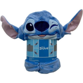 Plaid polaire a capuche 3D - WORLD TRADE ET TECHNOLOGIES - Stitch - 120 x 150 cm - Ultra doux - Design enfant Plaid polaire a capuche 3D - WORLD TRADE ET TECHNOLOGIES - Stitch - 120 x 150 cm - Ultra doux - Design enfant
