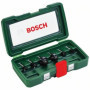 Coffret de 6 fraises au carbure BOSCH - queue de 6mm - pour rainurer et profiler