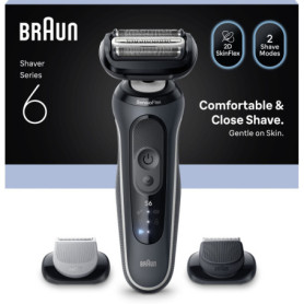 Rasoir électrique BRAUN Series 6 - Noir - Autonomie 60 minutes - Charge rapide 5 minutes Rasoir électrique BRAUN Series 6 - Noir - Autonomie 60 minutes - Charge rapide 5 minutes