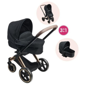 Accessoires poupons - COROLLE - Landau 3 en 1 Cybex Noir - pour poupons 36 et 42 cm - des 3 ans Accessoires poupons - COROLLE - Landau 3 en 1 Cybex Noir - pour poupons 36 et 42 cm - des 3 ans