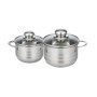 Lot de 2 faitouts - FACKELMANN - Elo Brillant - Acier inoxydable - Sans PFAS - 12 et 14 cm