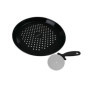 Ensemble plaque a pizza perforée et roulette - FACKELMANN PROFESIONAL - 32 cm