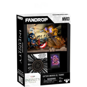 Figurine - FANDROP x STAR WARS - Captain America vs Thanos - Vitrine avec scene culte + mini affiche - 18 cm Figurine - FANDROP x STAR WARS - Captain America vs Thanos - Vitrine avec scene culte + mini affiche - 18 cm