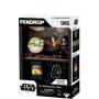 Figurine - FANDROP x STAR WARS - Mandalorian & Grogu - Vitrine avec scene culte + mini affiche - 18 cm