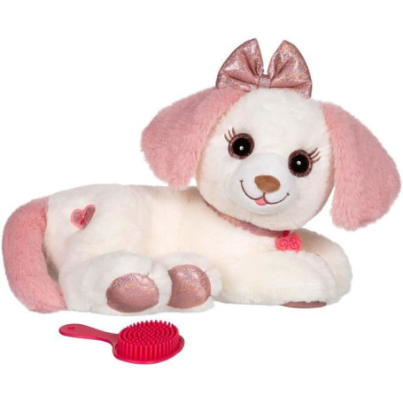 Peluche chien Puppy Bella - GIPSY TOYS - Toute douce qui s'illumine au rythme de jolies mélodies - 30 cm