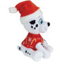 Lot de 3 peluches - Pat'Patrouille - Chase, Stella et Marcus - +/- 17 cm - Version Noël
