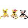 Lot de 3 peluches Marsupilami - JEMINI - Bibi, Bobo et Bibu - 17 cm