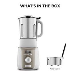 Blender chauffant - Kenwood SOUPEASY+ - CBL30.000CP - 1000 W - 1,75 L - 4 programmes - champagne Blender chauffant - Kenwood SOUPEASY+ - CBL30.000CP - 1000 W - 1,75 L - 4 programmes - champagne
