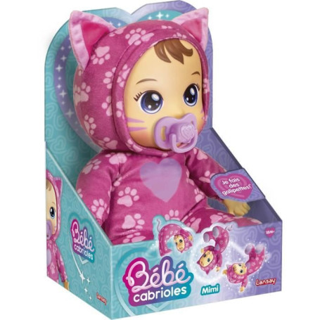 Poupon - LANSAY - Mon bébé cabrioles - Mimi le chat - Des 18 mois
