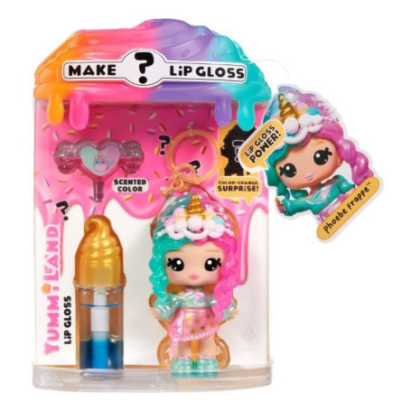 Yummiland Lip Gloss Doll - Color Change Combo - Phoebe Frappe