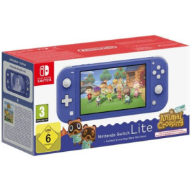 Console portable Nintendo Switch Lite  Bleu + Animal Crossing: New Horizons (Téléchargement) Console portable Nintendo Switch Lite  Bleu + Animal Crossing: New Horizons (Téléchargement)