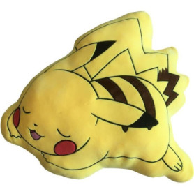 Coussin premium 3D - POKEMON - Pikachu couché - Microfibre - 50 cm Coussin premium 3D - POKEMON - Pikachu couché - Microfibre - 50 cm