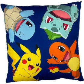 Coussin double face - Carré - POKEMON - Poké-Ball et Starter - Microfibre - 40 x 40 cm Coussin double face - Carré - POKEMON - Poké-Ball et Starter - Microfibre - 40 x 40 cm