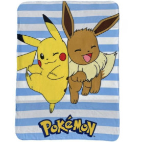 Plaid - POKEMON - Pikachu et Evoli - 100 x 140 cm Plaid - POKEMON - Pikachu et Evoli - 100 x 140 cm