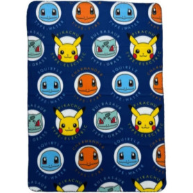 Plaid - POKEMON - Visages - 100 x 140 cm Plaid - POKEMON - Visages - 100 x 140 cm