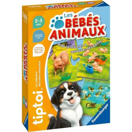 tiptoi Les bébés animaux, Jeu éducatif, 00187, A partir de 2 ans, Ravensburger