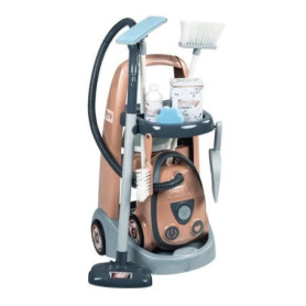 SMOBY - Rowenta - Chariot de Ménage + Aspirateur - Jouet d'Imitation - Fonction Electronique - 9 Accessoires - Des 3 ans SMOBY - Rowenta - Chariot de Ménage + Aspirateur - Jouet d'Imitation - Fonction Electronique - 9 Accessoires - Des 3 ans