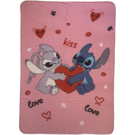 Plaid - LILO & STITCH - Stitch & Angel - 100 x 140 cm