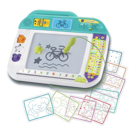 VTECH - MON ARDOISE INTERACTIVE APPRENTI ÉCRITURE - Multicolore