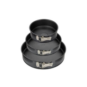 Set de 3 moules a charniere ronds - ZENKER - Black Metallic - 20, 24 et 28 cm Set de 3 moules a charniere ronds - ZENKER - Black Metallic - 20, 24 et 28 cm