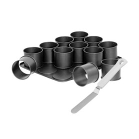 Plaque a pâtisserie mini gâteaux et spatule a glacer - ZENKER - Black Metallic Plaque a pâtisserie mini gâteaux et spatule a glacer - ZENKER - Black Metallic