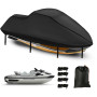 Housse de Jet Ski 420D imperméable,Housse de Jet Ski 3 siège,avec 2 d'aération bouches,résistant aux UV,Compatible avec Kawasaki