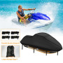 Housse de Jet Ski 420D imperméable,Housse de Jet Ski 3 siège,avec 2 d'aération bouches,résistant aux UV,Compatible avec Kawasaki