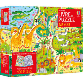 Au zoo - Coffret livre et puzzle (100 pièces) - Dès 5 ans Au zoo - Coffret livre et puzzle (100 pièces) - Dès 5 ans