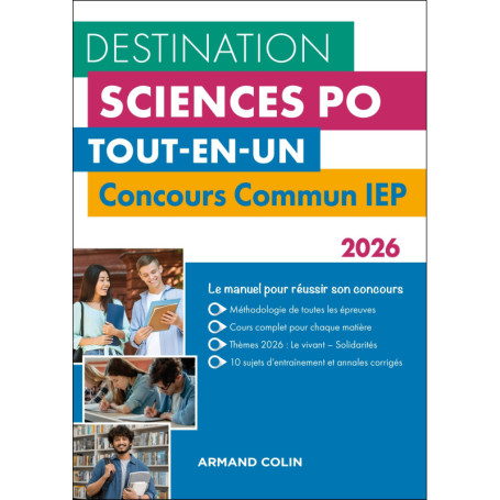 Destination Sciences Po - Concours commun IEP 2026