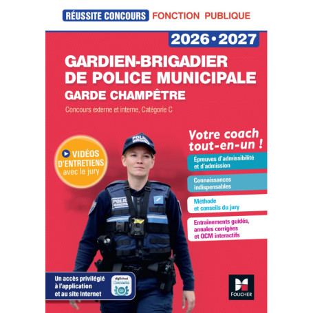 Réussite Concours - Gardien-brigadier de police municipale - Préparation complète 2026-2027