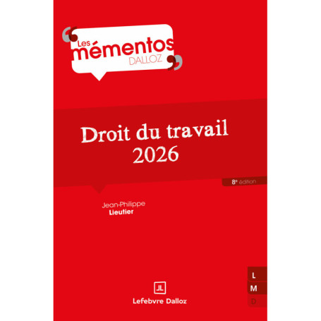 Droit du travail 2026. 8e éd.