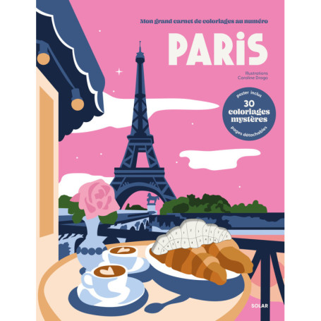 Mon grand carnet de coloriages au numéro - Paris