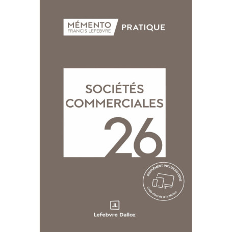 Mémento Sociétés commerciales 2026