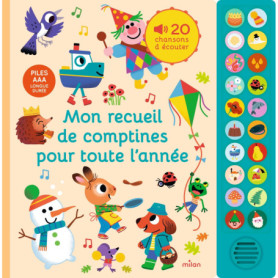 Mon grand livre sonore - Mon recueil de comptines pour toute l'année - Dès 1 an Mon grand livre sonore - Mon recueil de comptines pour toute l'année - Dès 1 an