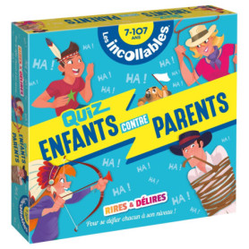 Boite Quiz - Incollables - Enfants vs Parents - Rires et Délires Boite Quiz - Incollables - Enfants vs Parents - Rires et Délires