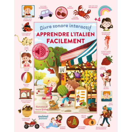 Apprendre l'italien facilement - Livre sonore interactif