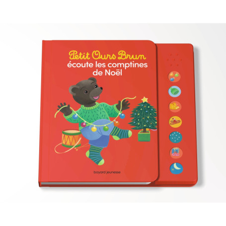 Petit Ours Brun écoute les comptines de Noël - Livre sonore - Dès 1 an