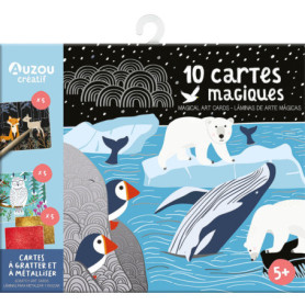 10 Cartes magiques - Cartes à gratter et à métalliser - Ma pochette d'artiste