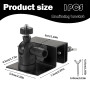 Support de gouttière réglable pour caméra extérieure, support de gouttière résistant aux intempéries, rotatif à 360° et inclinab