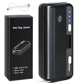 FORMIZON Machine de Scellage, 3 Modes Mini Scelleur, 2 en 1 Scelleuse de Sacs, avec Cutter et Aimant, Rechargeable Soudeuse Sacs