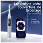 Oral-B iO 6 Brosse à Dents Électrique Grise, 2 Brossettes, 1 Étui de Voyage, 1 Pochette pour Chargeur
