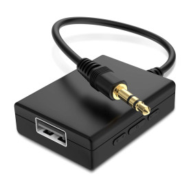 ANDTOBO Adaptateur USB vers Aux Audio, Adaptateur mâle vers USB Femelle 3,5 mm pour écouter de la Musique avec Une clé USB dans  ANDTOBO Adaptateur USB vers Aux Audio, Adaptateur mâle vers USB Femelle 3,5 mm pour écouter de la Musique avec Une clé USB dans