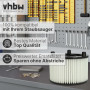 vhbw Filtre à cartouche compatible avec Bosch UniversalVac 15 aspirateur à sec ou humide - Filtre plissé, papier/plastique, blan