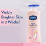 Vaseline Healthy Bright, Crème Hydratante Éclaircissante Quotidienne, 400 ml, pour une Peau Éclatante, avec Vitamine B3, Peau Vi