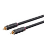 Monoprice Onix Series Câble coaxial numérique Audio vidéo RCA pour Caisson de Basses RG-6/U 75 ohms 4,6 m Noir