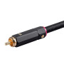 Monoprice Onix Series Câble coaxial numérique Audio vidéo RCA pour Caisson de Basses RG-6/U 75 ohms 4,6 m Noir