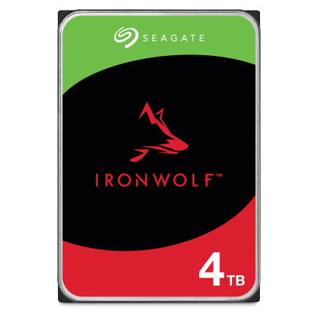 Seagate IronWolf 4To, Disque dur interne NAS HDD, CMR 3.5 Pouces SATA 6Goit/s 5 400 tr/min, 64 Mo de mémoire cache, pour NAS RAI