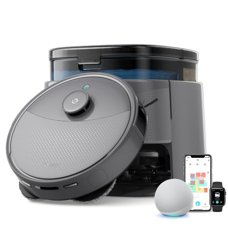 Lefant M3 Max Robot Aspirateur Laveur 20 000 Pa, Station Multifonctionnelle, Double Serpillière Rotative 200 TR/Min & Relevable 