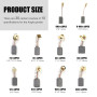 30 Pièces Balais de Charbon pour Outils Électriques, 10 Tailles Différentes Balais de Charbon Moteur Electrique,Compatible avec 
